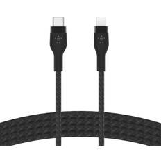 USB C-Lightning Kablar Belkin BOOSTCHARGE LTG TO USB-C BRAIDED SILICONE CABLE 1M BLACK 1m