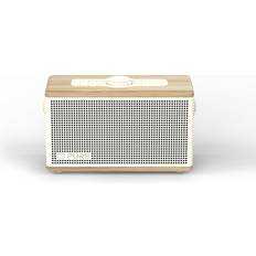 Højtalere Pure Classic Aura Bluetooth Lautsprecher Baumwoll Weiß Eiche