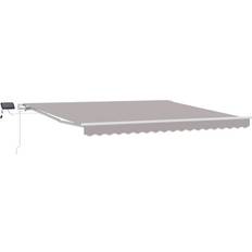 VidaXL Patio Awnings on sale vidaXL Retractable Awning Manual Light Gray 400 x 350 cm