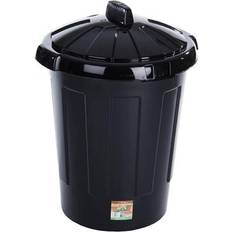 TML Black Dustbin 80L One Size