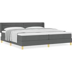 200 cm - Aftageligt stof Rammesenge vidaXL Box Spring Seng Med Madras 200 x 200 cm Rammeseng
