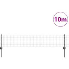 Grå Hegn vidaXL Havehegn Sæt Af 2 Grå Pulverlakeret Stål 0.4x10 m