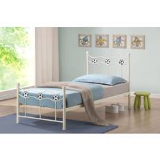 Football Single Frame Bed Ivory