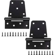 Heavy Duty Gate Hinges 2 Pack Black Iron