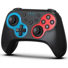 Game Controllers Kikidex Wireless Pro Controller Black Red