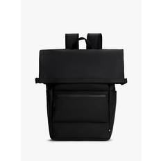 Tommy Hilfiger Unisex Ryggsäckar Tommy Hilfiger Textured Logo Roll-Top Backpack - Black