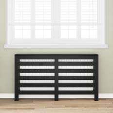 Radiatorskjuler Sort Eg 149x20x82 cm