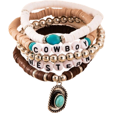 Shein 1pc Fashionable Retro Bohemian Western Cowboy Style Bracelet