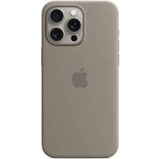 Apple Silicone Case with MagSafe for iPhone 15 Pro Max Clay