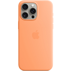 Apple iPhone 15 Pro Max Mobiletuier Apple Silicone Case with MagSafe for iPhone 15 Pro Max Orange