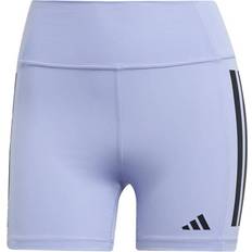 adidas Optime 3 Stripes 1/4 Short Leggings - Black