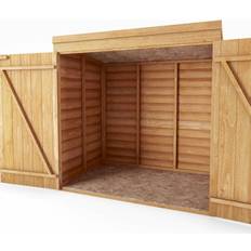 Wood Garden Storage Units Mercia Garden Products 5x3Ft Overlap Pent Mower Store