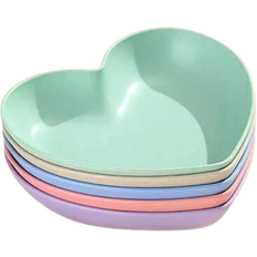 Dishes Shein Heart-Shaped Dessert Plate 5pcs