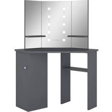 vidaXL Corner Grey Dressing Table 54x111cm