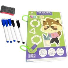 Activity Books on sale Shein 1set 32/128 Pages Thinking And Enlightenment Exercises Reusable Magic Practice Tracing Workbook With Control Training For Montessori Drawing Education.Free Wipeable Children's Toy Writing Stickers For Parent-Child Education