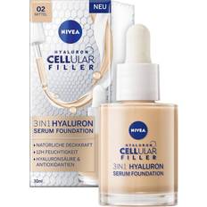 Nivea Foundations Nivea 3-in-1 Hyaluronic Serum Foundation #02 Medium