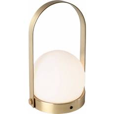 Carrie Brushed Brass/White