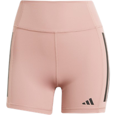 adidas Women's Optime 3 Stripes 1/4 Short Leggings - Warm Clay