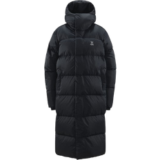 Polyamid Kappor & Rockar Haglöfs Long Down Parka Women - True Black