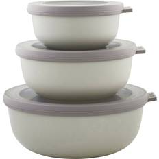 Mepal Cirqula Low Nordic White Kitchen Container 3pcs 1.25L