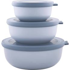Mepal Cirqula Low Nordic Blue Bowl 3pcs