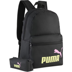 Puma set Puma Rygsæk Phase Set Penalhus - Lysegul/Lyserød/Sort