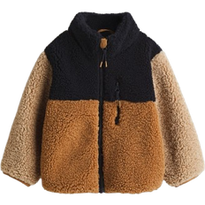 H&M Teddy Fleece Jacket - Black/Brown (1305893001)