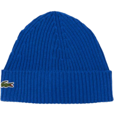 Lacoste Rippstrick-Mütze Aus Gebürsteter - Blau