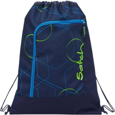 Satch Gym Bag Tech Sportväska, Ungdom Unisex, Dark Blue, Green (Multicolor) En Storlek