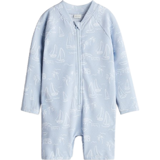 H&M Swimsuit UPF 50 - Light Blue/Boats (1256722002)