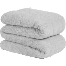 Textiles Brentfords Teddy Fleece Weight blanket 4kg Silver, Grey (150x125cm)