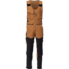 Mascot Customized Combi Suit with Kneepad Pockets - Nut Brown/Black