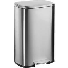 Relaxdays Kitchen Pedal Bin 50 l Stainless Steel