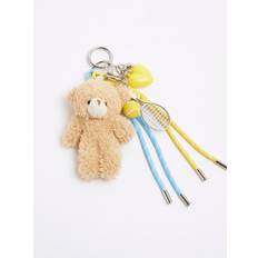 Blue Teddy Charm Bag