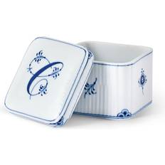 Royal Copenhagen Alfabet Bonbonniere C B 7 x H 7 2 x L 7 cm Porcelæn Hvid Skål