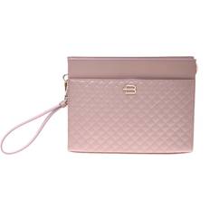 Unisex Kuvertväskor Baldinini Nude Quilted Leather Unisex Clutch - Nude