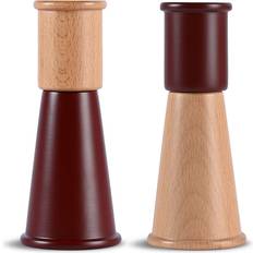 Sagaform Cucumber Salt Pepper Grinder Small 2 Pieces Red Brown Spice Mill