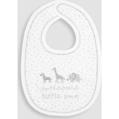 White Embroidered Bib