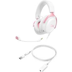 HyperX Hörlurar HyperX Cloud III White Pink Gaming Headset