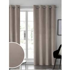 NEXT Natural Mink Matte Velvet Blackout Thermal Curtains