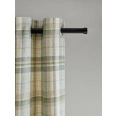 Gardiner & Tillbehör NEXT Green Linen Look Check Eyelet Curtains