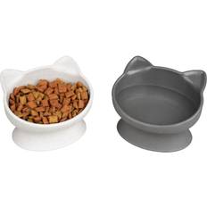 Raised Cat Ear Bowls 2pk