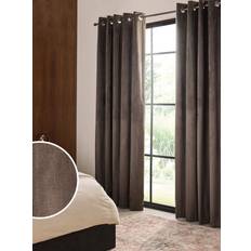 Gardiner & Tillbehör NEXT Brown Chocolate Matte Velvet Blackout Curtains