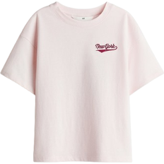 H&M Oversized Bomuld T-shirt - Lys Rosa