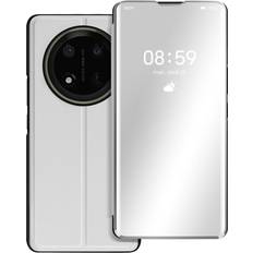 Avizar Etui Honor Magic 7 Lite Klap Spejl Støtte Sølv