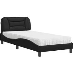vidaXL 3208696 Black Frame Bed 90x200cm