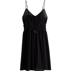 H&M Gesmoktes Trägerkleid Damen - Schwarz