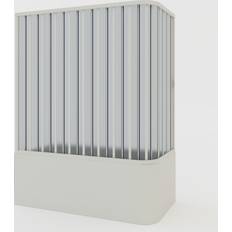 Shower Cabin Idralite Folding PVC Shower Enclosure H 1500 700 x 1600 mm
