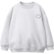 Basic Sweatshirt with Slogan - Grey Marl (1880/533/812)