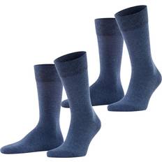 Falke Happy Men Socks 2-pack - Navy Mel